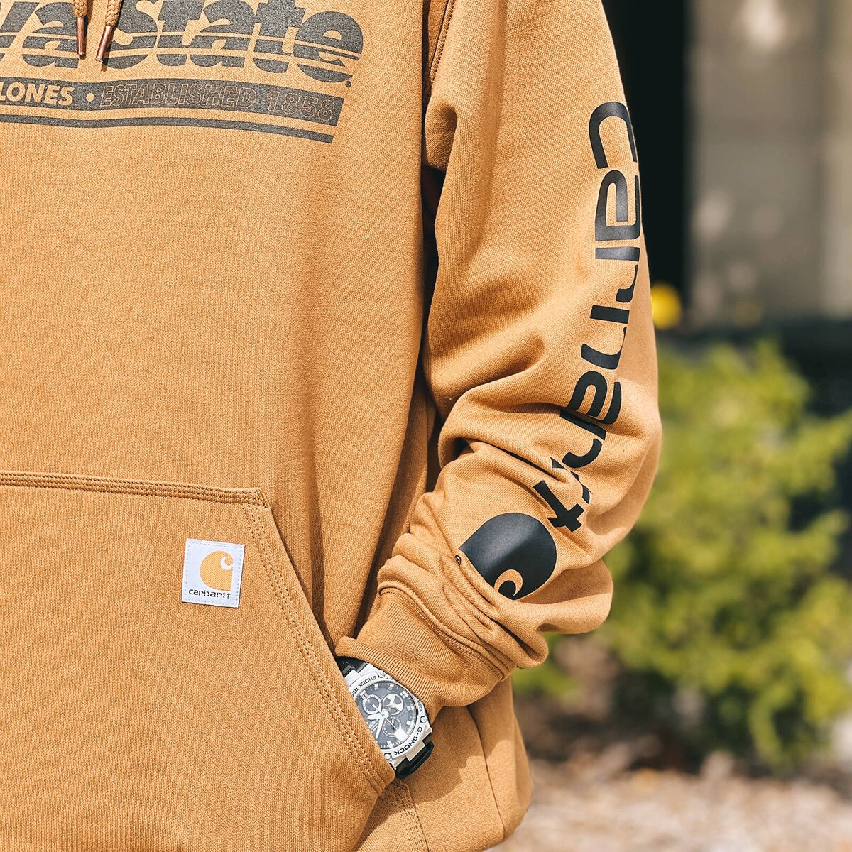 Carhartt I-State Cyclones Brown Hooded Sweatshirt